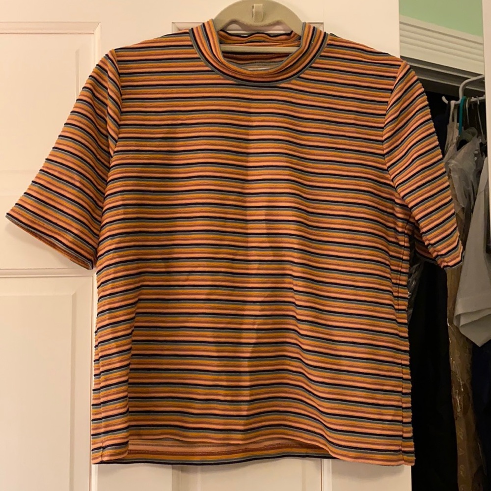Soft-multicolored Madewell shirt. Size medium.